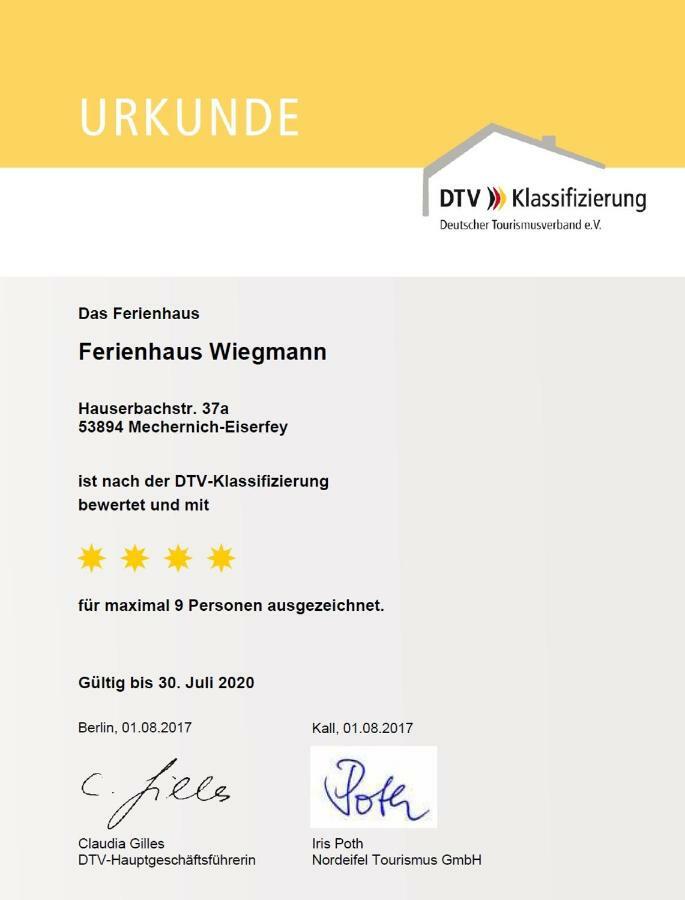 Ferienhaus Wiegmann Villa Mechernich Eksteriør billede